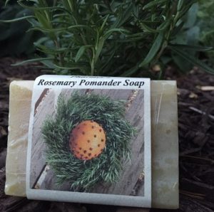 rosemary pomander HEMP soap